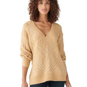 Lucky Brand Placed Bobble V Neck